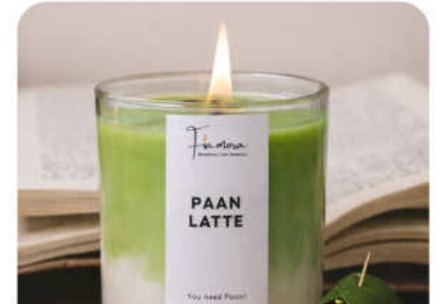 Paan Latte Scented Glass Jar Candle for Gift and Home Décor in Khan Market
