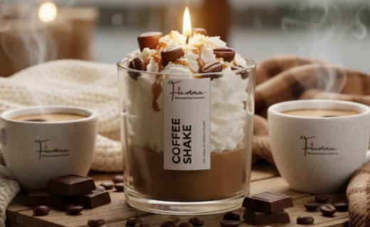 Coffee Shake Dessert-Inspired Candle for Gift and Home Décor in Andaman and Nicobar Islands
