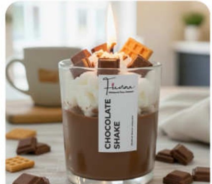 Chocolate Shake Dessert-Inspired Candle for Gift and Home Décor in Kaka Nagar