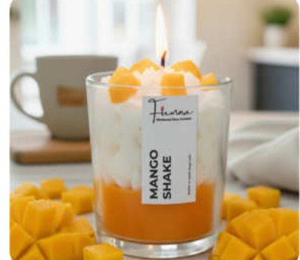 Mango Shake Dessert-Inspired Candle for Gift and Home Décor in Chennai