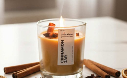 Cinnamon Jar Decorative Layered Candle for Gift and Home Décor in Gujarat