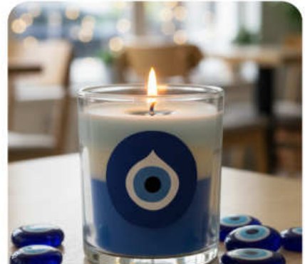 Evil Eye Jar Decorative Layered Candle for Gift and Home Décor in Dharamshala