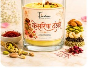 Kesariya Thandai Festive Thandai Candle for Gift and Home Décor in Arunachal Pradesh