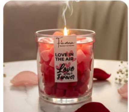 Love in the Air Decorative Artisan Candle for Gift and Home Décor in Maidangarhi