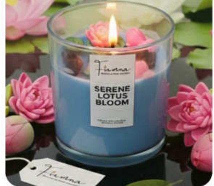 Lotus Pond Decorative Artisan Candle for Gift and Home Décor in Rajasthan