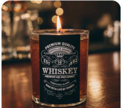 Whiskey Jar Novelty Gel Candle for Gift and Home Décor in Moti Nagar