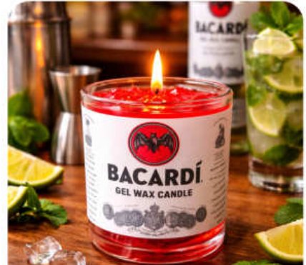 Bacardi Jar Novelty Gel Candle for Gift and Home Décor in Kalyan Vihar