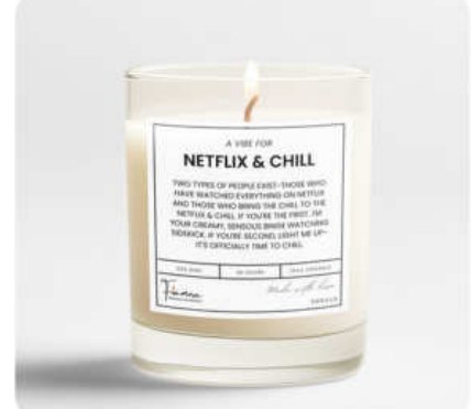 Netflix & Chill Quote Glass Jar Candle for Gift and Home Décor in Aya Nagar
