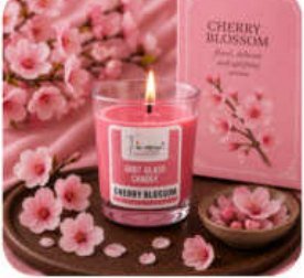 Cherry Blossom Scented Votive Glass Candle for Gift and Home Décor in Arunachal Pradesh