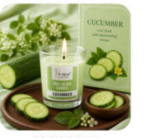  Cucumber Scented Votive Glass Candle for Gift and Home Décor in Visakhapatnam