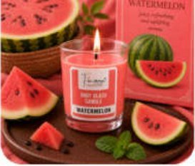 Watermelon Scented Votive Glass Candle for Gift and Home Décor in Connaught Place
