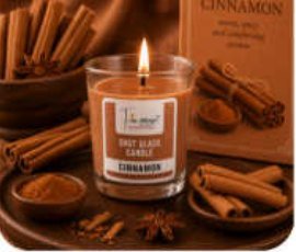 Cinnamon Scented Votive Glass Candle for Gift and Home Décor in Gagan Vihar