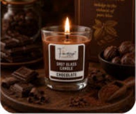  Chocolate Scented Votive Glass Candle for Gift and Home Décor in Warangal