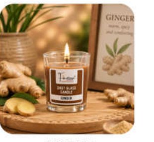 Ginger Scented Votive Glass Candle for Gift and Home Décor in Lal Kuan